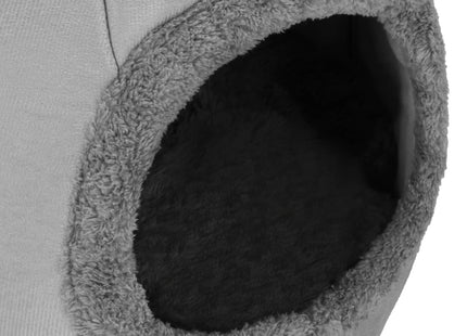 Kattenmand - Kattenhuis - Bed - Kussen - 27 x 31 x 36 cm - Grijs