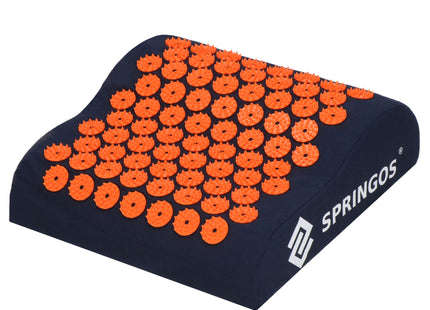 Acupressuurmat - Spijkermat - Lichaamsstimulator - Ontspanning- Massage - Oranje/Zwart