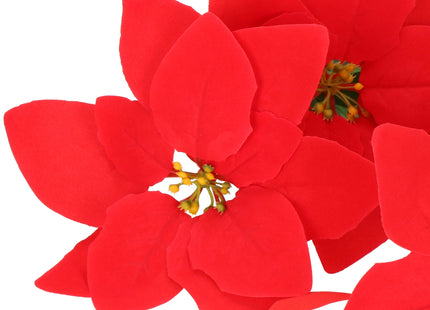 Kunstbloem - Kunststof - Rood - Boeket