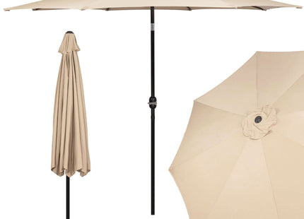 Parasol | Parasols | Kantelbaar | Met Ventilatie | Beige  | 300 cm
