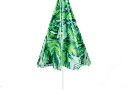 Parasol | Strand Parasol | Parasols | Opvouwbaar | 160 cm | Groen/Wit