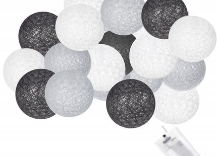 Fairy Lights | 2 m | 10 LED | Grijs/Wit/Zwart