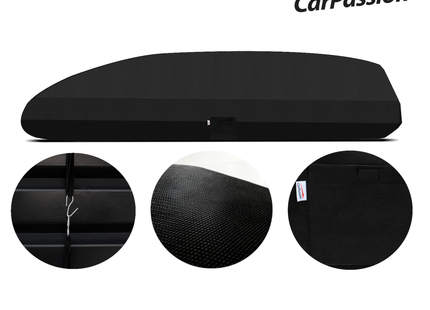 CarPassion Dakkofferhoes - Beschermhoes - Waterdicht & Vorstbestendig - Maat XL - Zwart - 230 cm