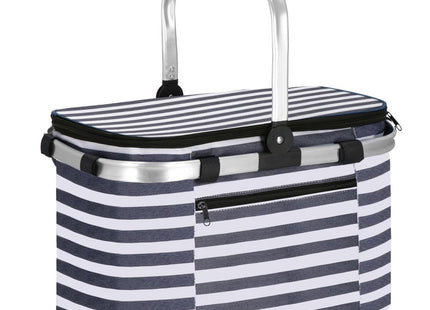 Koeltas | Koelbox | 28 Liter | 40 x 25 x 28 cm | Blauw/Wit