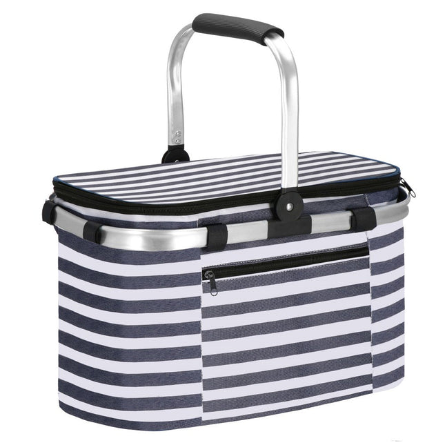Koeltas | Koelbox | 28 Liter | 40 x 25 x 28 cm | Blauw/Wit
