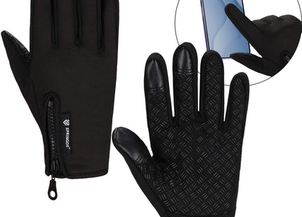 Handschoenen - Touch - Zwart - Nylon - Unisex - Maat M