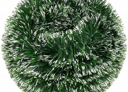 Kerstslinger | Guirlande | 3 m | Donkergroen/Wit