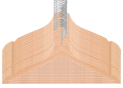 Kledinghangers | Kledinghanger | Hout | 20 Stuks | Naturel