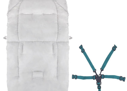 Voetenzak | Voetenzak Buggy | Voetenzak Autostoel | Universeel | 90 cm | Grijs/Blauw
