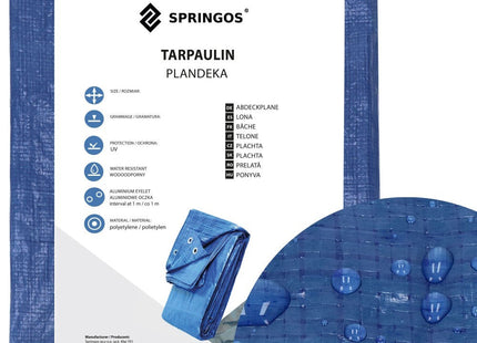 Afdekzeil | 2 x 3 m | 60 g/m2 | Blauw