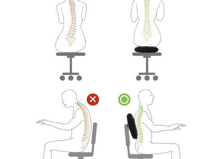 Balanskussen | Inclusief Pomp | Zwart Glans | 34 cm