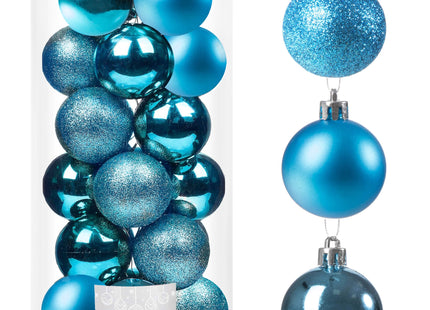Kerstballen | 20 Stuks | 4 cm | Blauw