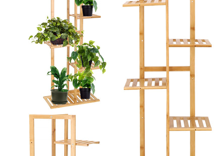 Plantenstandaard - Bloemenstandaard - Bloementrap - Hout - 5 -laags - 20X40X102 CM