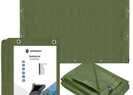 Afdekzeil | Dekzeil | Zeildoek | Waterdicht | PVC | 4 x 6 m | 120 g/m2 | Groen