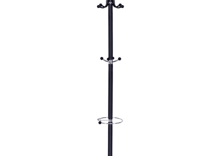 Staande Kapstok | Metaal | Kunststof | 14 Haken | Garderobe Kapstok | Zwart | 174 cm