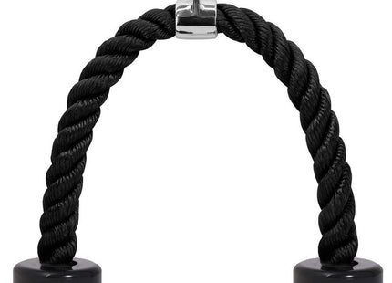 Triceps Touw | Triceps Rope | Roeigreep | Fitness Accessoires | Zwart