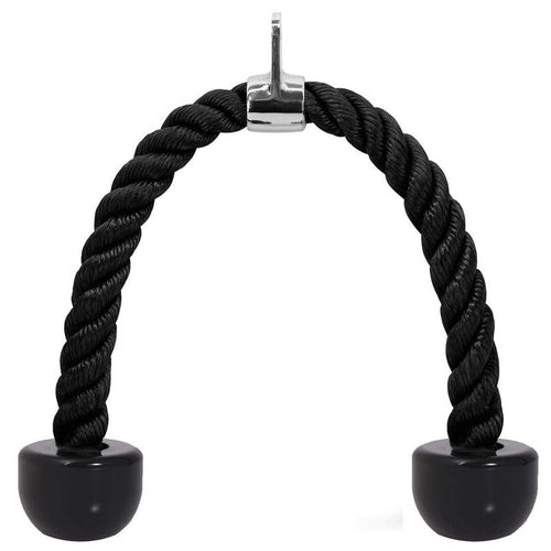 Zwart triceps touw voor de kabelmachine