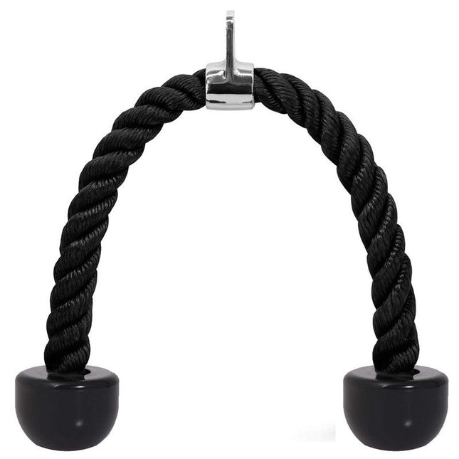Triceps Touw | Triceps Rope | Roeigreep | Fitness Accessoires | Zwart