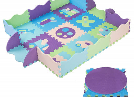 Speelmat | Speelmat Foam | Puzzelmat | Figuren | 9 Puzzelstukken