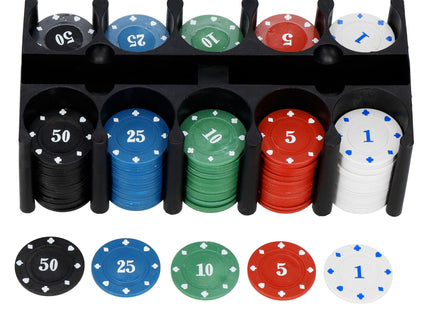 Pokerset - 200 Chips - Inclusief Opbergdoos - Poker