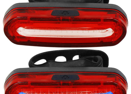 Fietslamp - Fietslicht - Fietsverlichting - Achterlicht fiets - LED - USB - Zwart/Rood