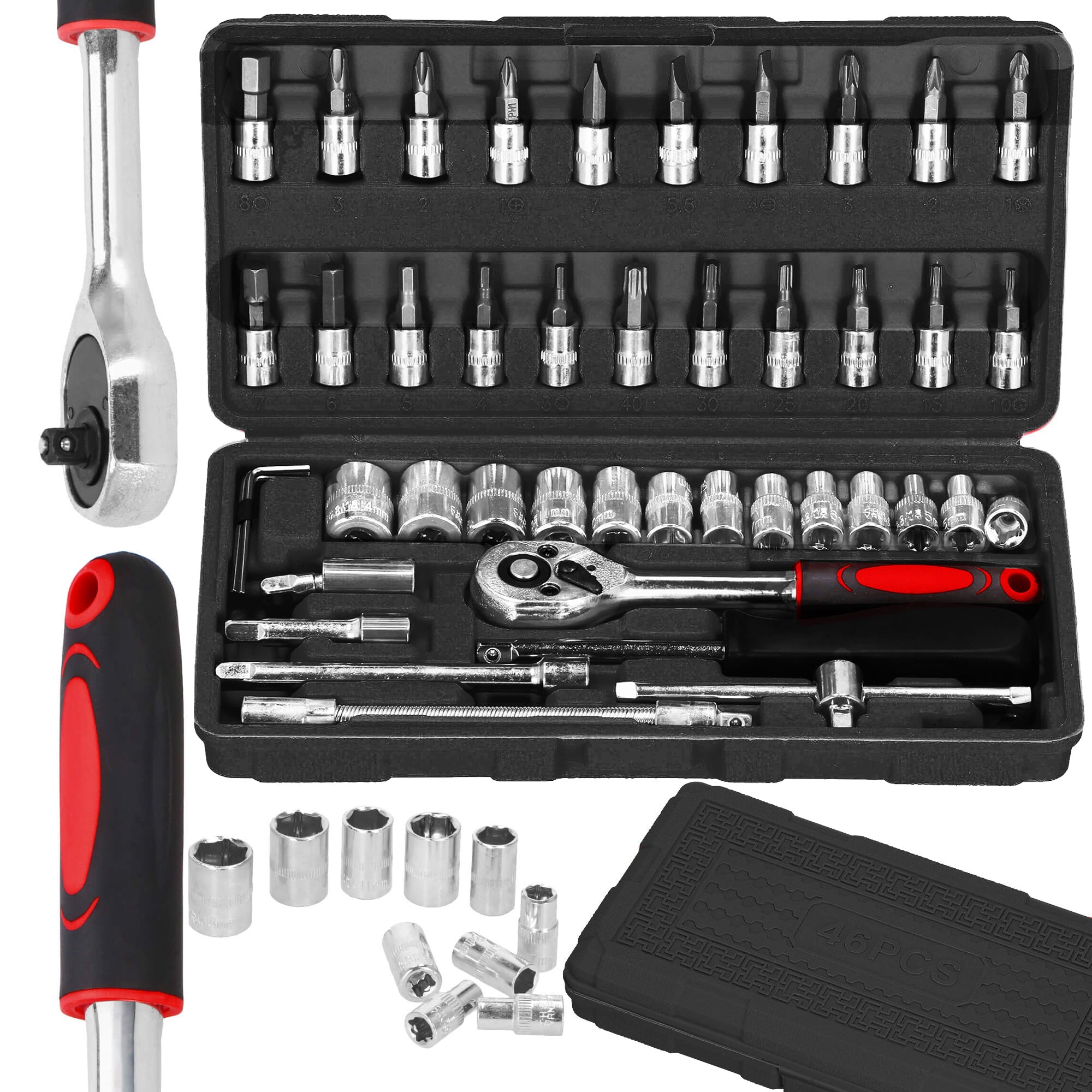 Dopsleutelsets - Gehard - Gereedschap Set - Koffer - 46 Stuks