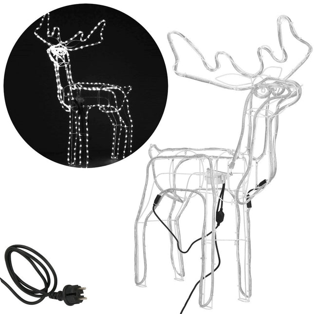 Rendier | Beweegbaar Hoofd | 288 LED Lampjes | Koel Wit