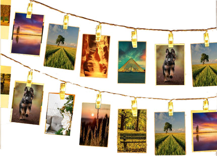 Led Clips - Verlichting - Foto Clips - 10 Led - Warm Wit