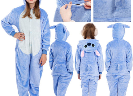 Onesie Kinderen  | Maat 120/130 | Blauw