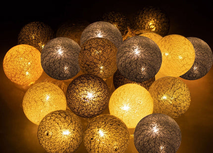Fairy Lights | 2 m | 10 LED | Grijs/Wit/Zwart