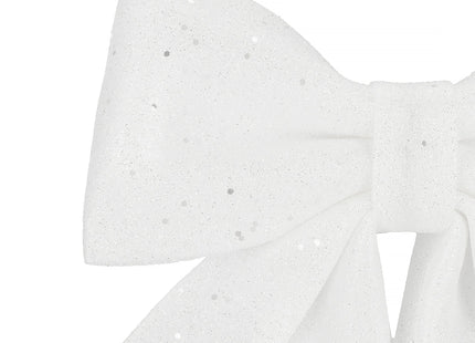 Kersthanger | Kerstversiering | Kerstdecoratie Voor Binnen | Kerststrik | Wit | 30 cm | 1 Stuk