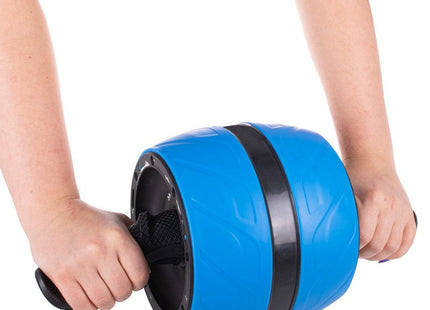 Buikspierwiel | Inclusief Kniemat | Blauw/Zwart