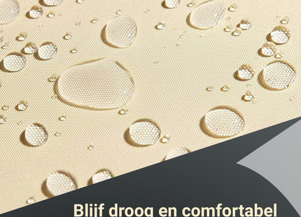 Schaduwdoek | Zonnezeil | Rechthoekig  | 4 x 3 m | 90% Schaduw | Crème | 160 g/m2 |  Polyethyleen