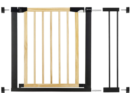 Traphekje | 75 - 82 cm | Traphek | Veiligheidshekje | Metaal | Hout |  Bruin | Zwart