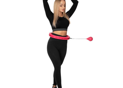 Hoelahoep - Hoepel - Fitness - Verstelbaar - Cardiotraining - Massage - Roze
