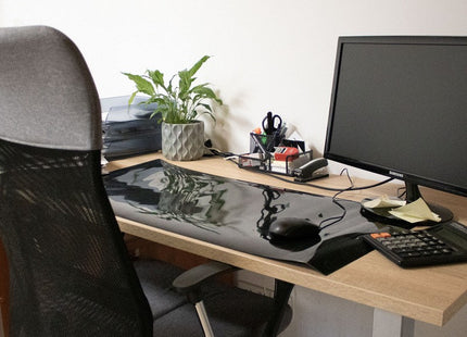 Bureauonderlegger | Antislip | Zwart | 90 x 45 cm