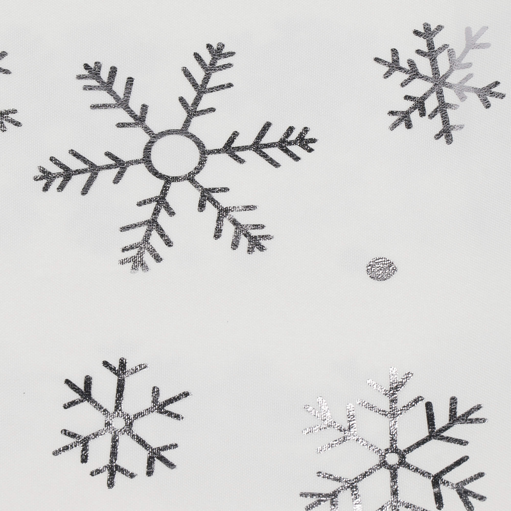 Tafelkleed -Kerst - Sneeuwvlokken- Wit - Polyester - 220 x140 CM