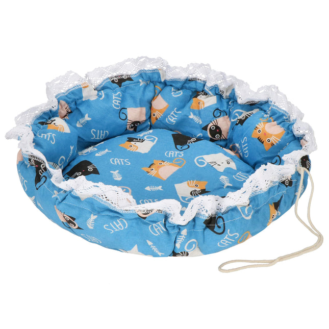 Kattenmand | Cats | Huisdier bed |  Polyester | 73 cm | Blauw
