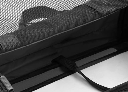 Reismand - Transporttas - Draagbaar - 5kg - Zwart - Oranje - 24 x 48 x 33 cm