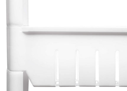 Keukentrolley | Keukentrolley Op Wieltjes | Badkamer Trolley | Opbergrek | 3 Niveaus | 70 x 54 x 12.5 cm | Wit