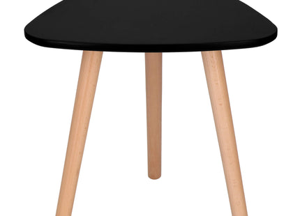 Salontafel - 2 Stuks - Scandinavische Stijl - Woonkamer - Eetkamer - Driehoekig - Zwart -
