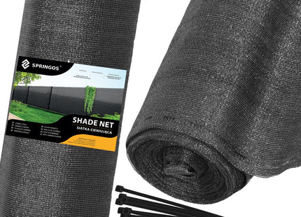 Zichtbreeknet | Zichtdoek | Privacynet | Schaduwdoek | Rol 1,5 x 10 m | 90 % Schaduw | 140g/m² | Antraciet