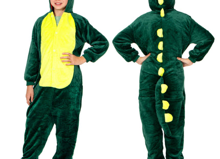Onesie Draak | Kinderen  | Maat 110/120 | Groen