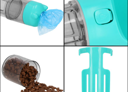 Multifunctionele Drinkbak -  Dierenfles - 3 in 1 - Zakjes - Water - Voer - 500 ML