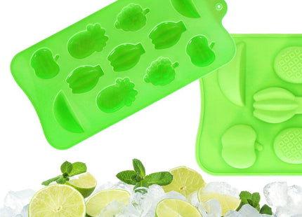 IJsblokjesvorm | IJsblokjes | Fruit | 11 Blokjes | Groen