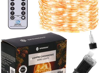 Draadverlichting Kerstverlichting - Kerstboomverlichting - 480 LED - Warm Wit - 48 M
