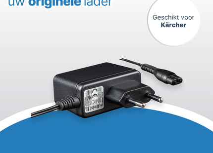 A-DAPT - Adapter geschikt voor Karcher (Kaercher) WindowVac series oplader - als origineel