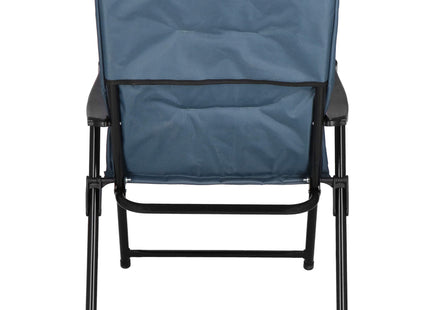 Tuinstoel | Visstoel | Opvouwbaar | Blauw | Metaal | Polyester