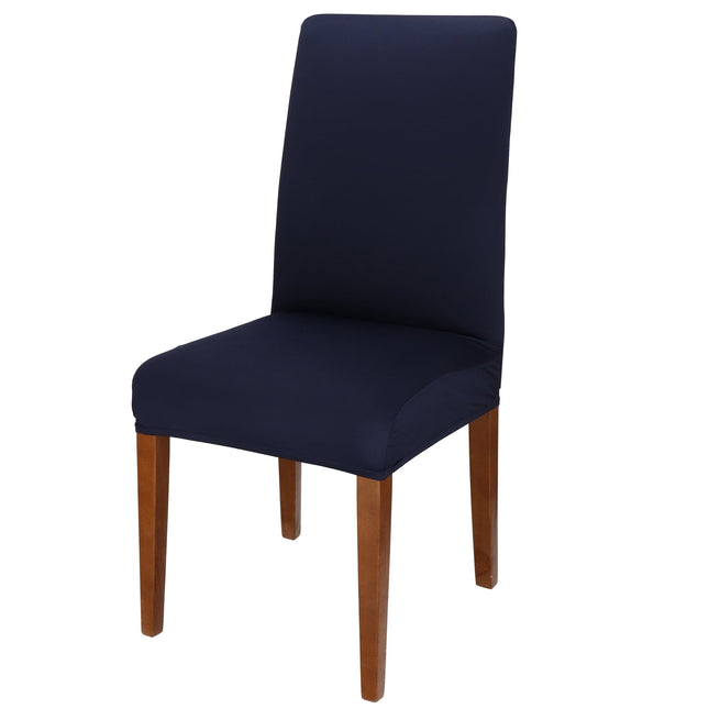 Velvet Stoelhoes - Voor Eetkamerstoelen - Met Stretch - Blauw