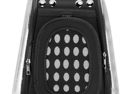 Reismand - Huisdier Transporttas - Draagbaar - Reistas - Zwart/Transparant - 42 x 26 x 32 cm